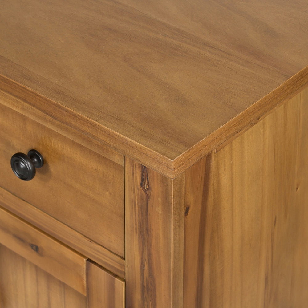 Classic Brown Farmhouse Storage Cabinet