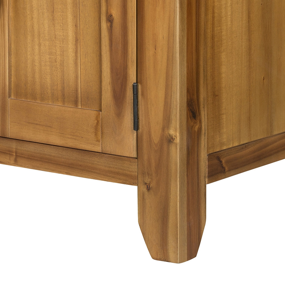 Classic Brown Farmhouse Storage Cabinet
