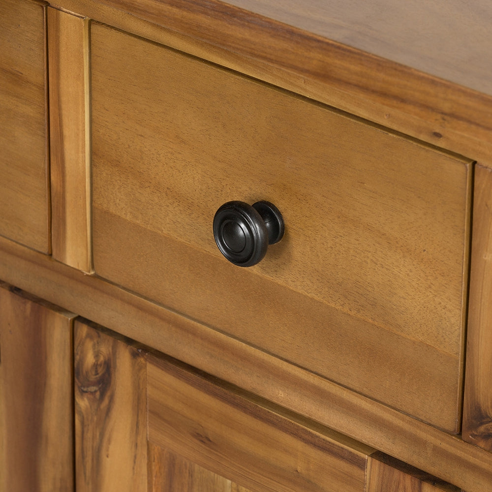 Classic Brown Farmhouse Storage Cabinet