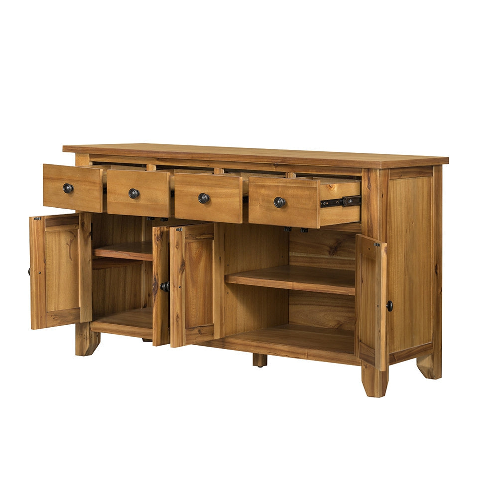 Classic Brown Farmhouse Storage Cabinet