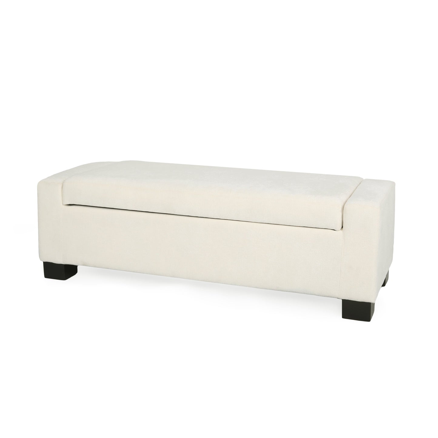 50" Ottoman Bench in Textured Fabric