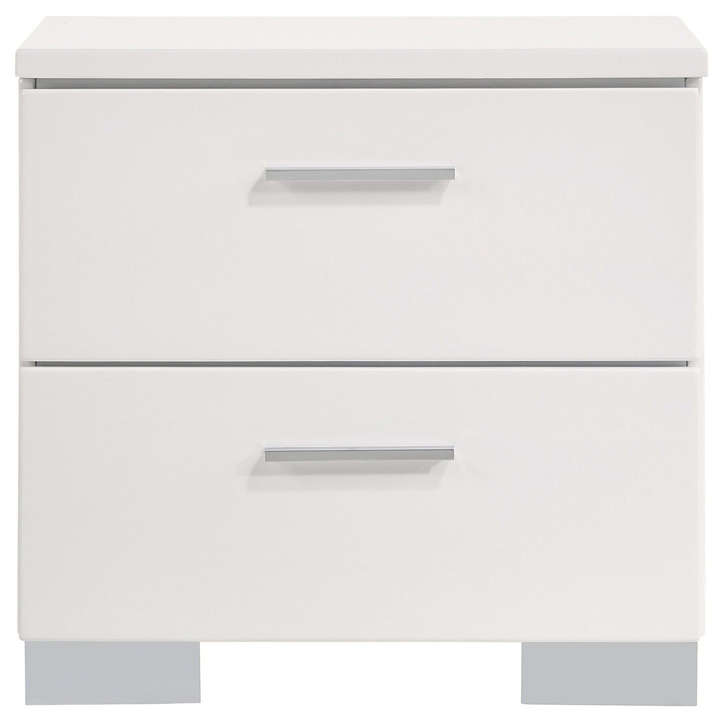 Felicity 4-piece California King Bedroom Set White Gloss