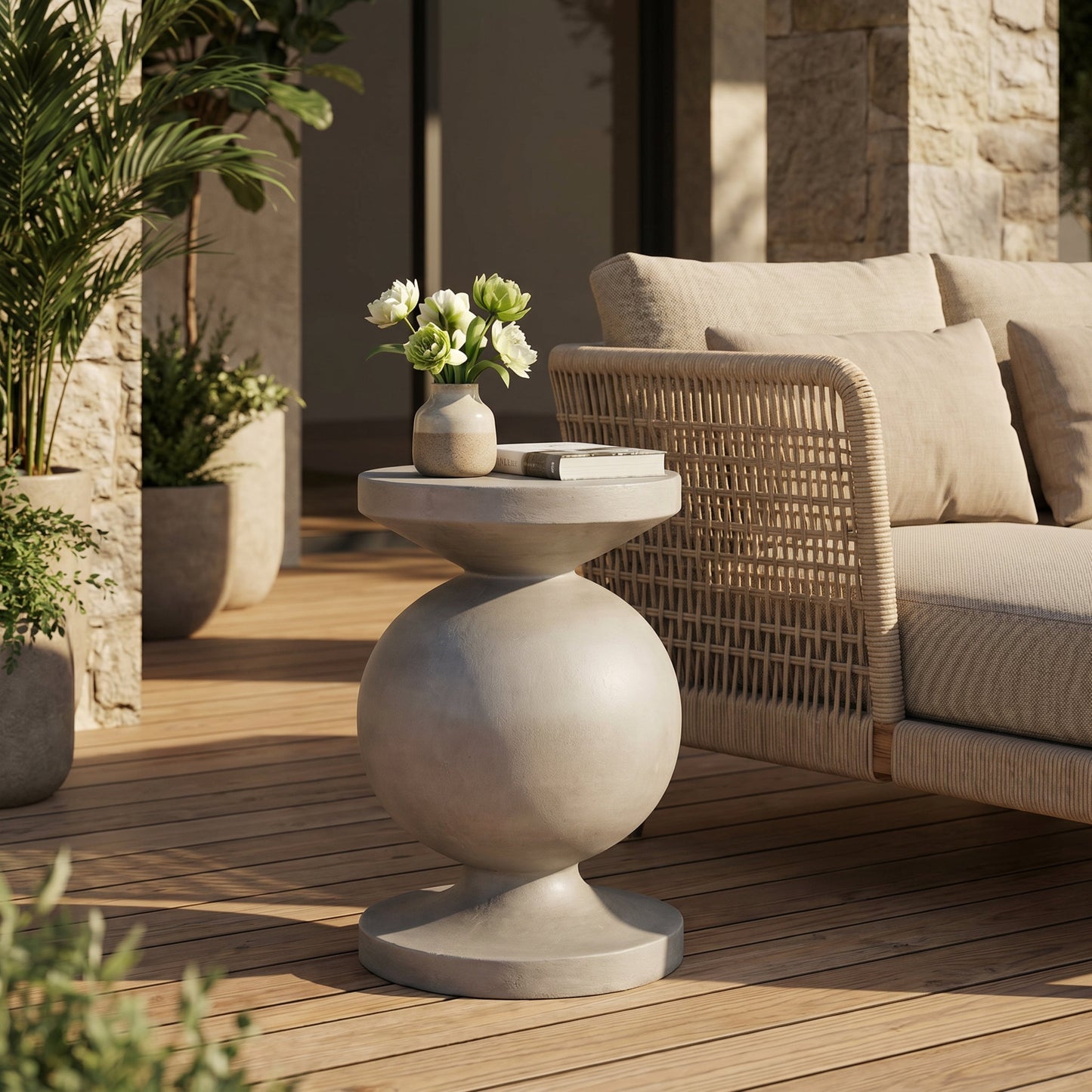 Outdoor Lightweight End Table