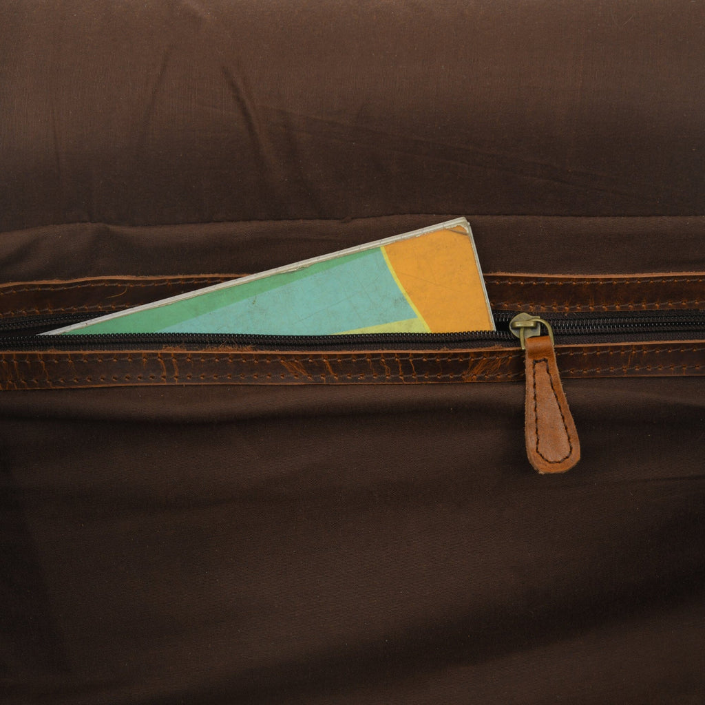 Sac de sport et de voyage en cuir, rond