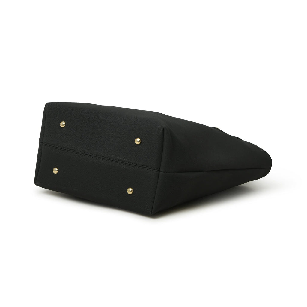 Sac fourre-tout en cuir vegan Era - Noir de minuit