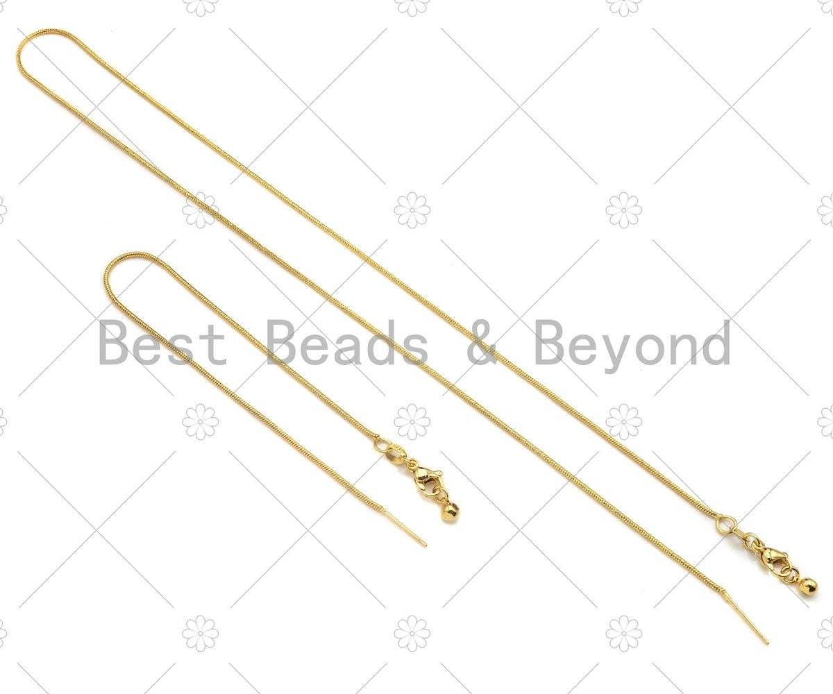 New Style Snake Chain Sliding Adjustable Necklace Bracelet, Snake chain, Adjustable necklace with rubber stoper beads 7.5/18,sku#A106