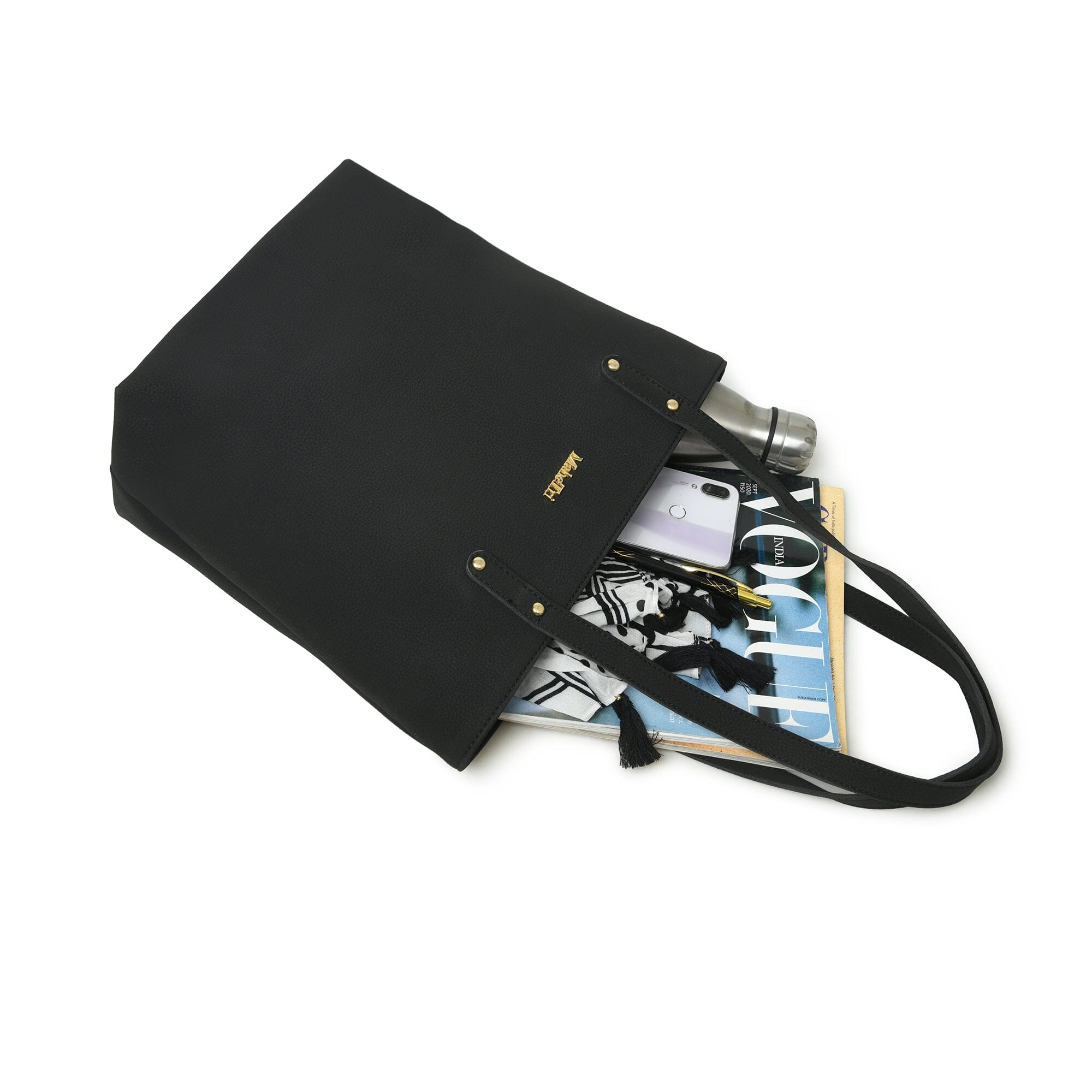 Sac fourre-tout en cuir vegan Era - Noir de minuit