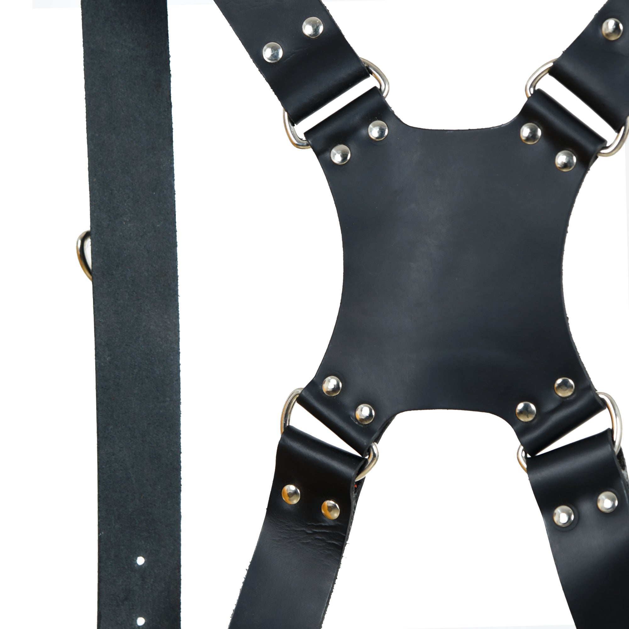 Harnais double en cuir pour appareil photo - Noir