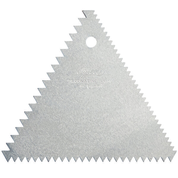 Peigne décorateur/glaçage Ateco en aluminium, 10,8 x 10,8 cm