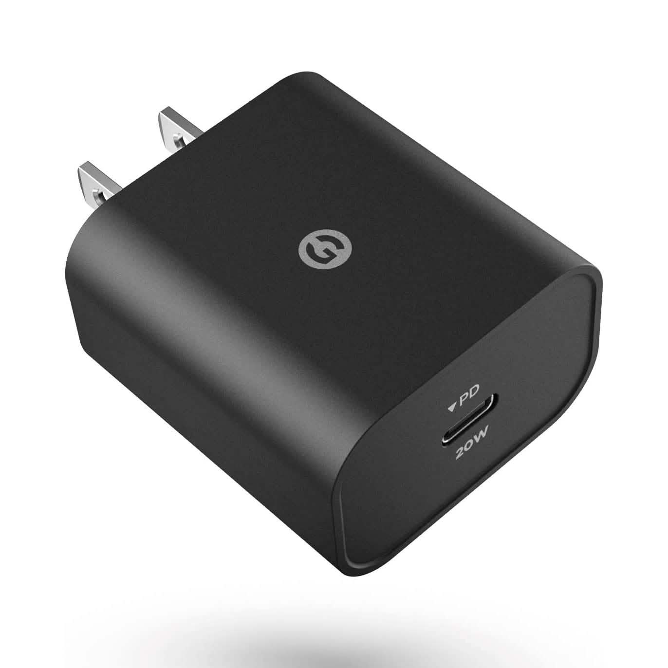 Chargeur USB-C 20W Adaptateur secteur mural de charge rapide PD