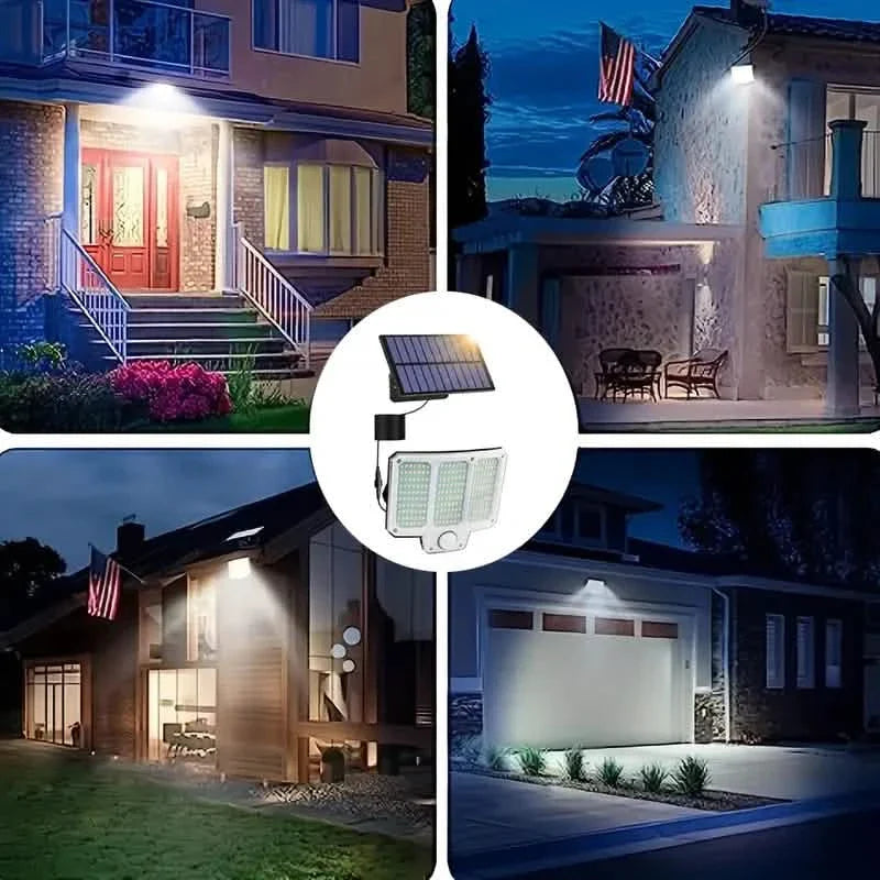 210LED Super Bright Motion Sensor Solar Strong Power LED Garden Wall Lamp