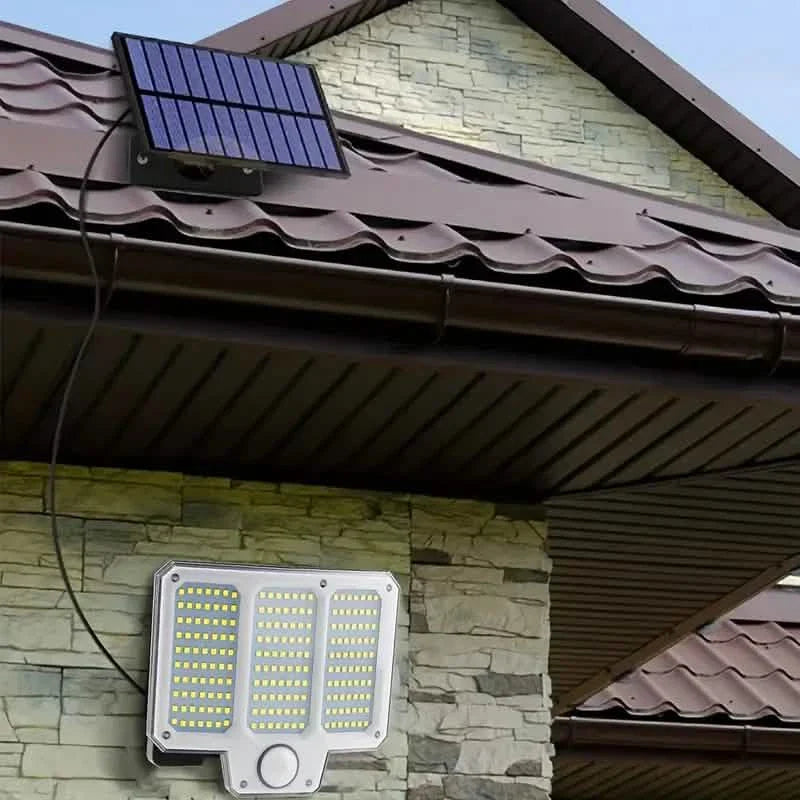 210LED Super Bright Motion Sensor Solar Strong Power LED Garden Wall Lamp