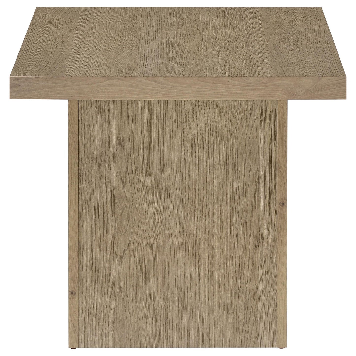 Devar Square Engineered Wood Side End Table Latte