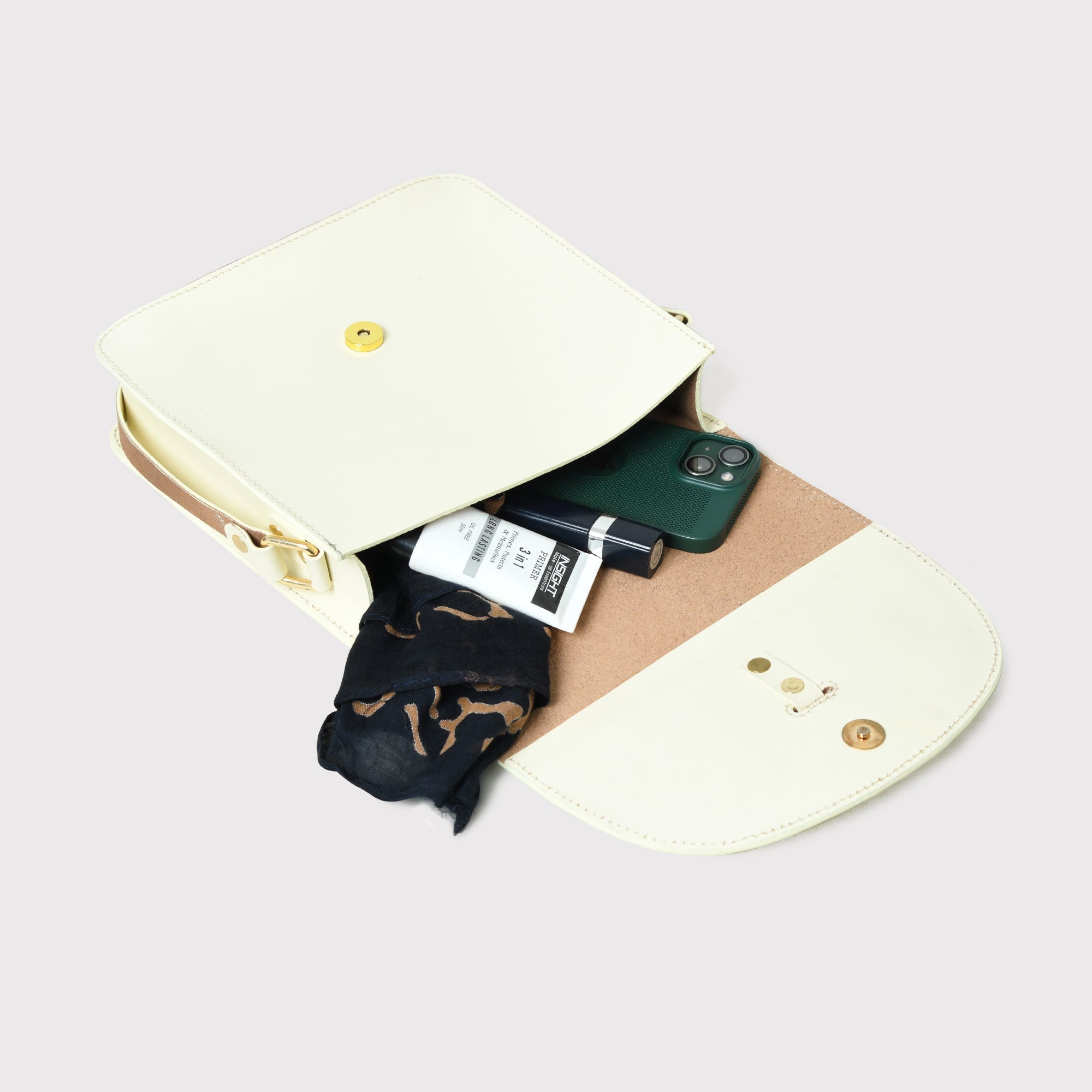 Sac bandoulière blanc élégant