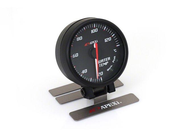 APEXi 60mm Water Temp Gauge Black Face Black Bezel *Discontinued