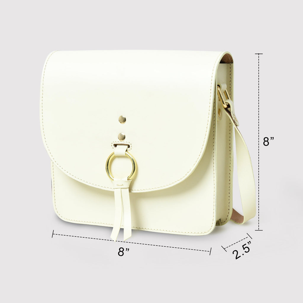 Sac bandoulière blanc élégant
