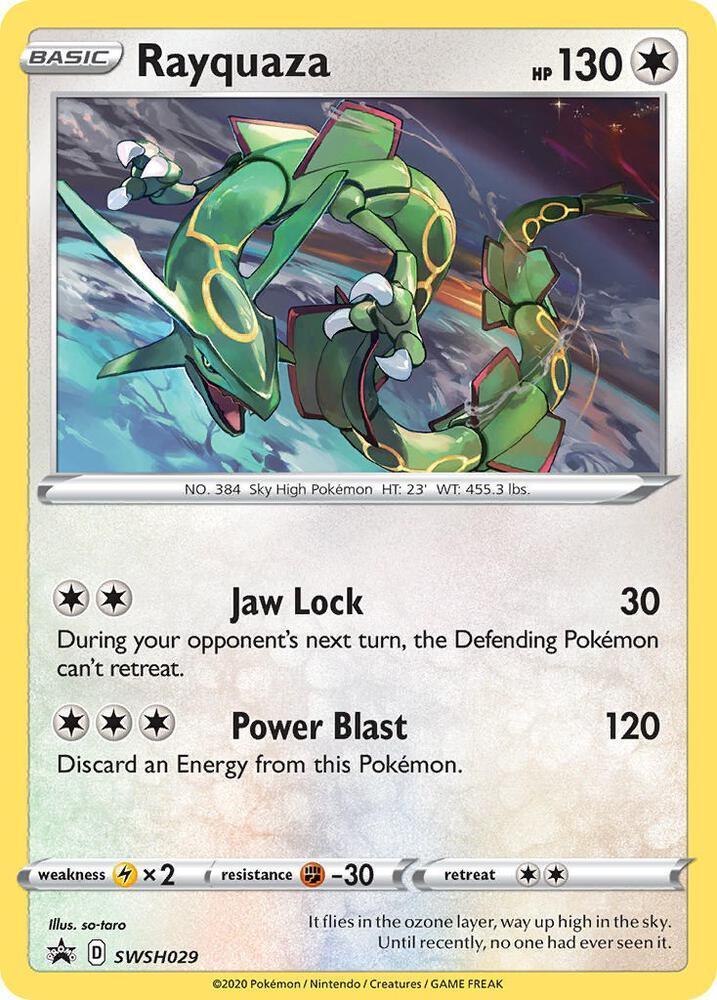 Rayquaza (SWSH029) (Cosmos Holo) [Miscellaneous Cards]