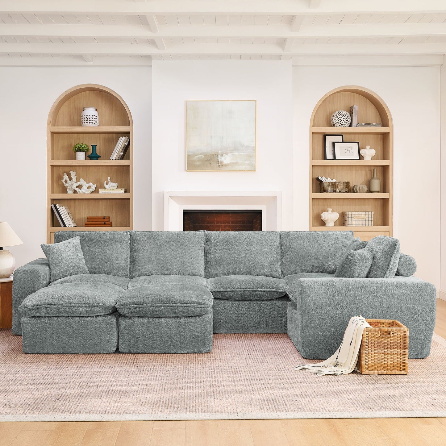 Sectional Sofa With Moveable Ottoman