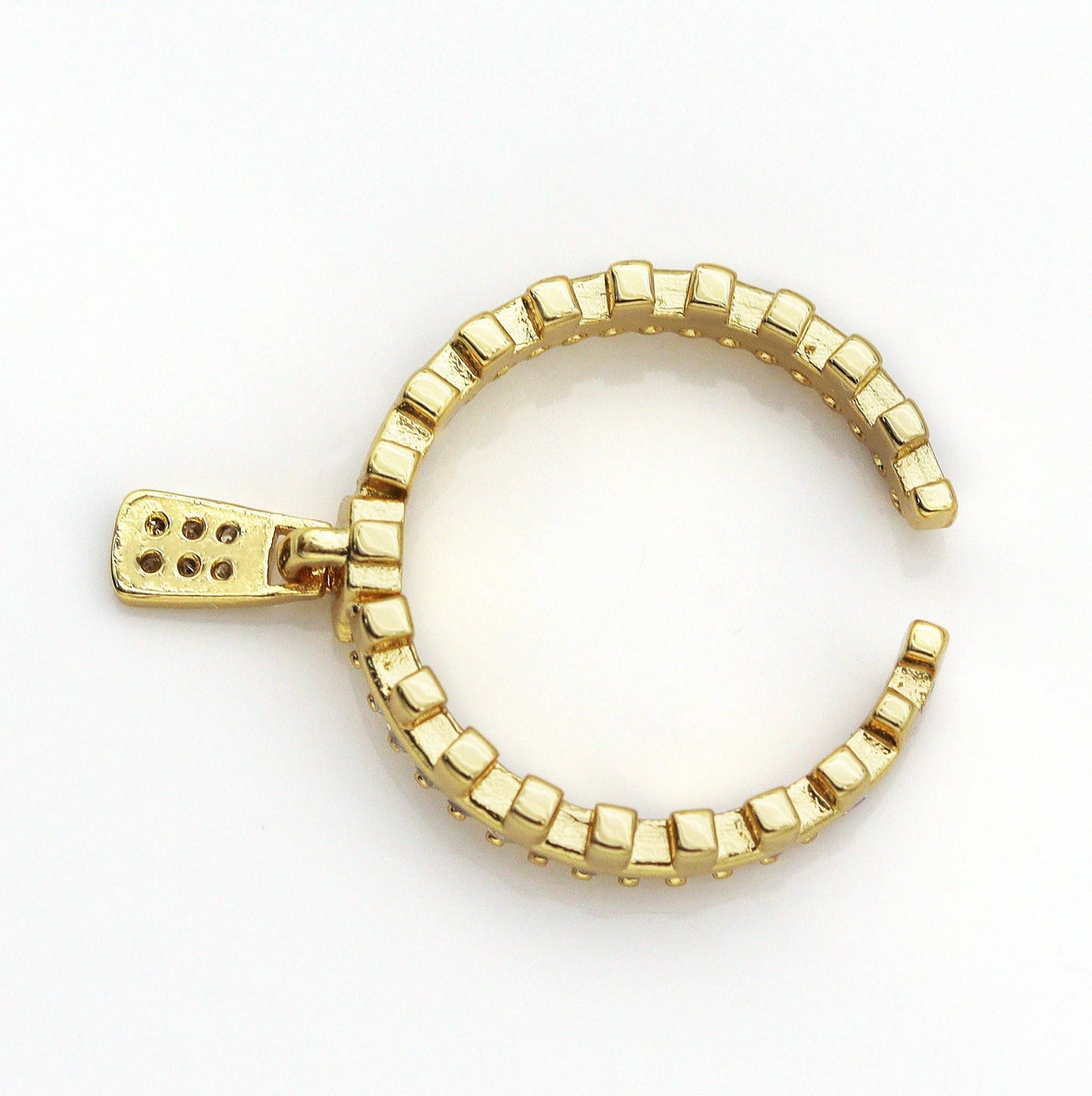CZ Zipper Delicate Ring, Sku#X338