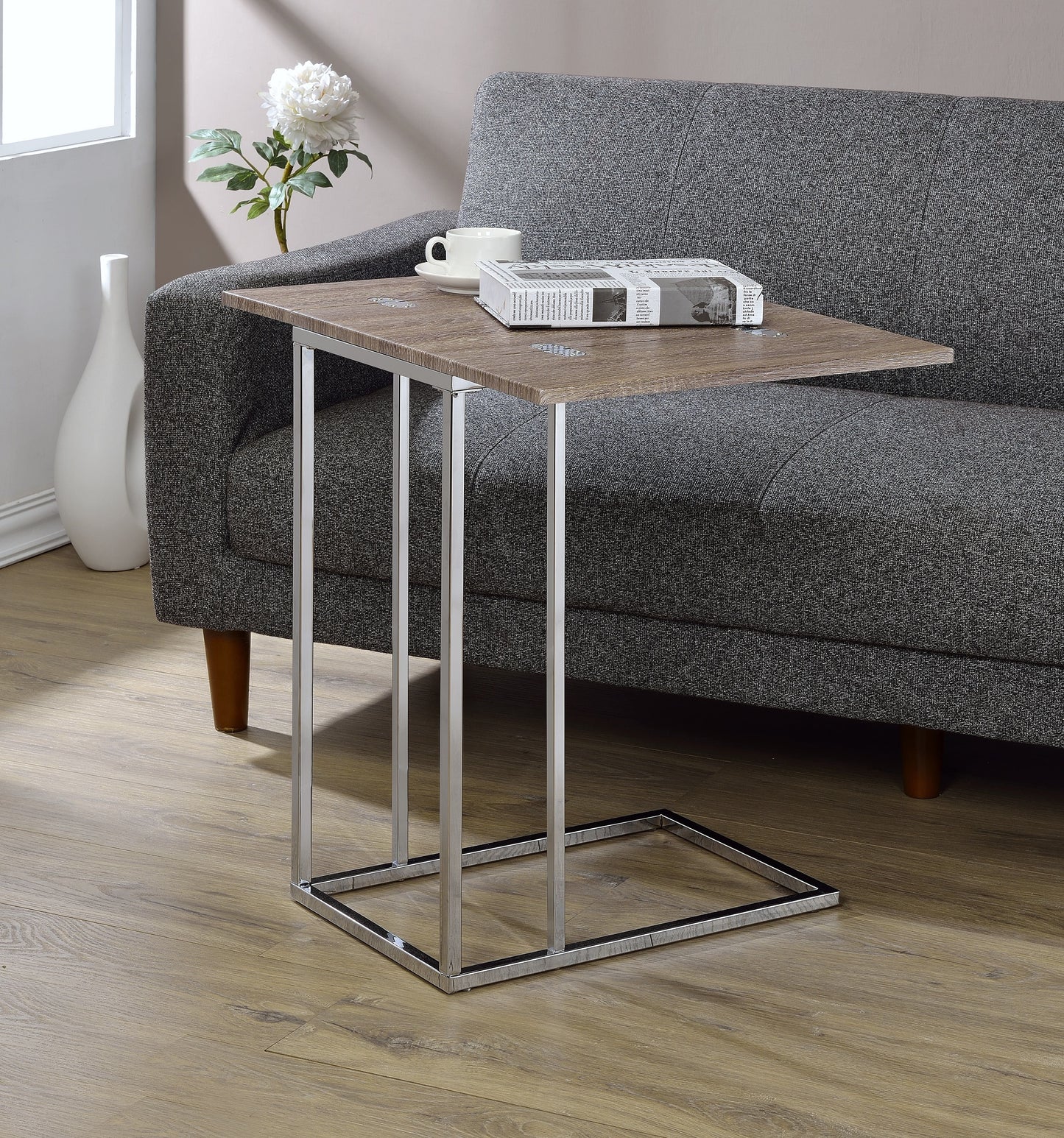 Danson Weathered Accent Table