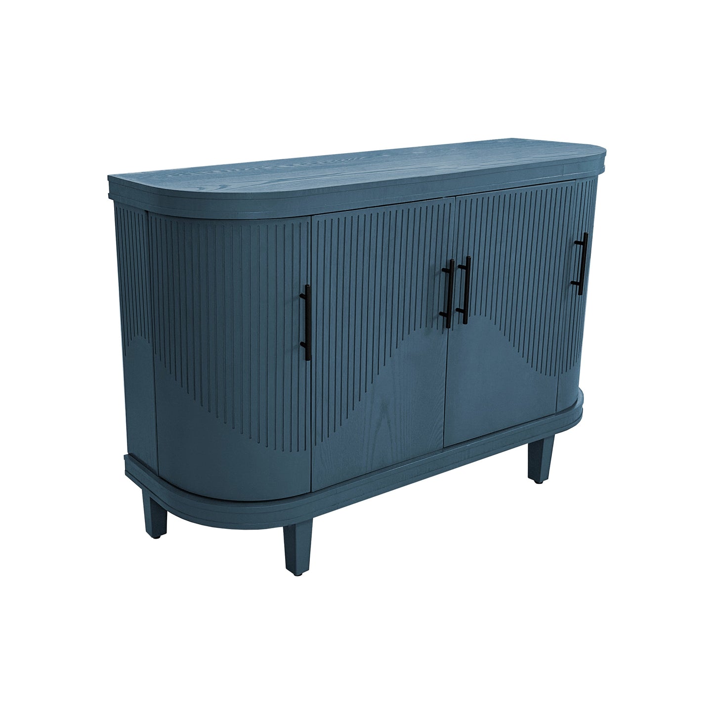Modern Curved Sideboard 47.2-Inch Decorative Storage Cabinet