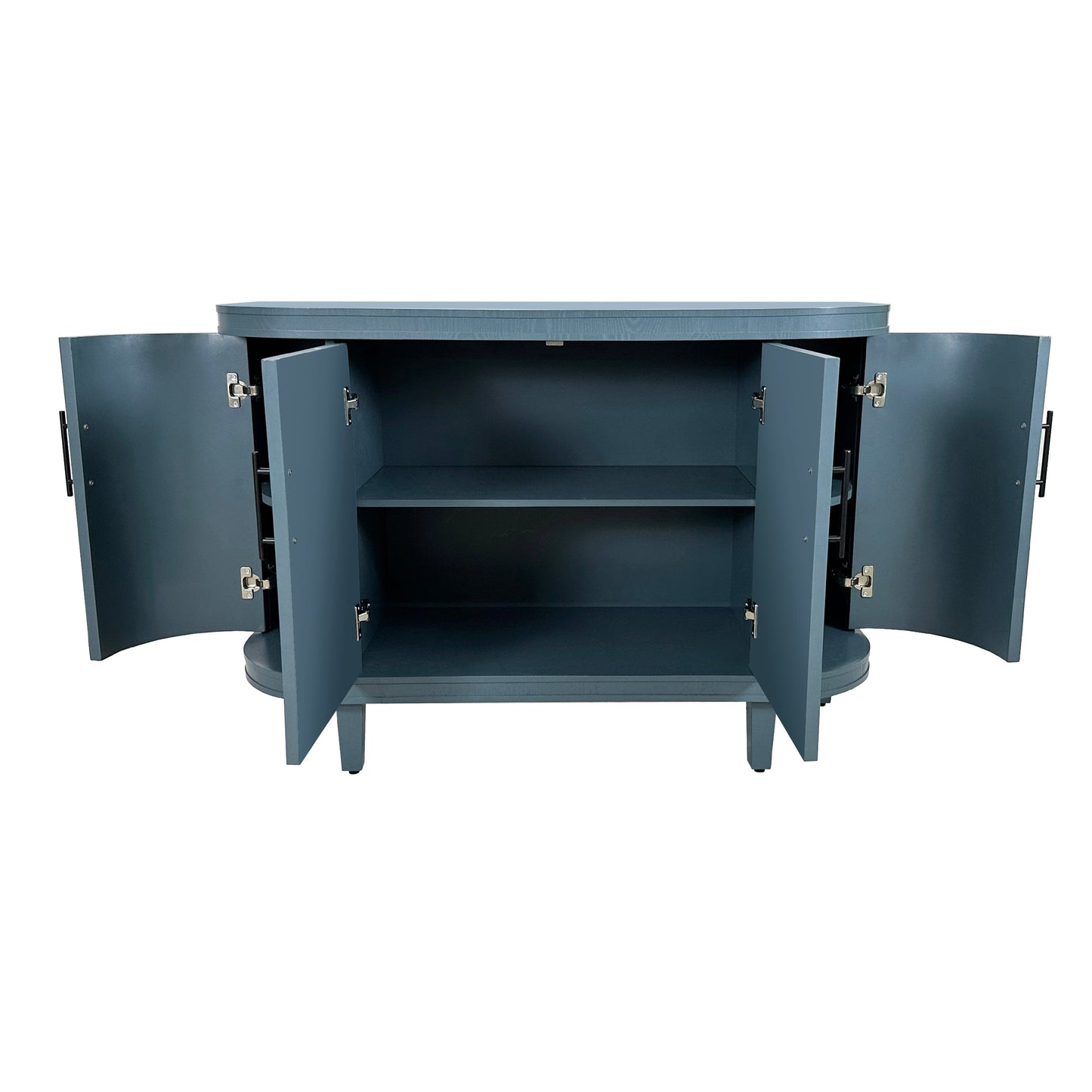 Modern Curved Sideboard 47.2-Inch Decorative Storage Cabinet