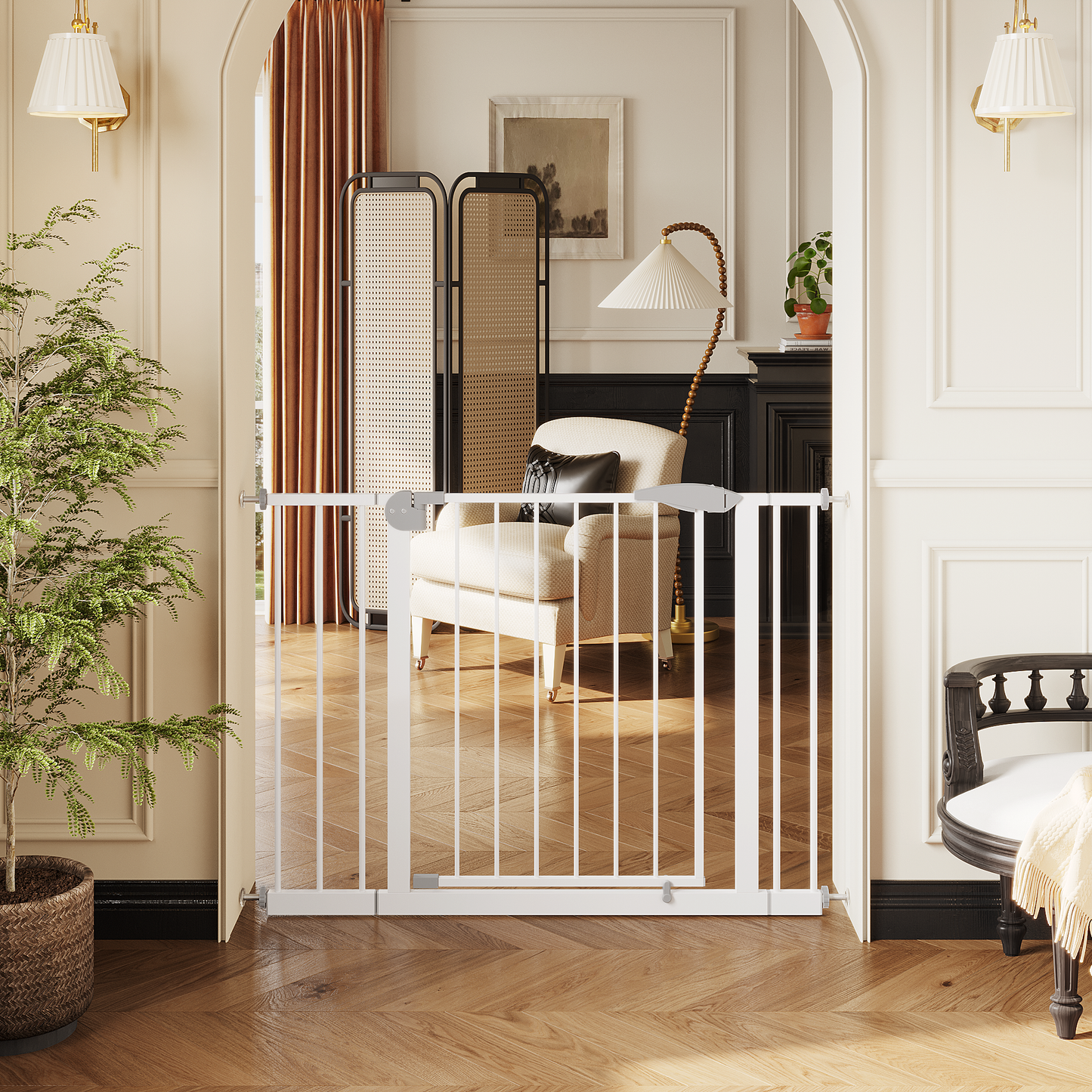2 Pack 29.5-44.1" Wide Baby Gate for Stairs