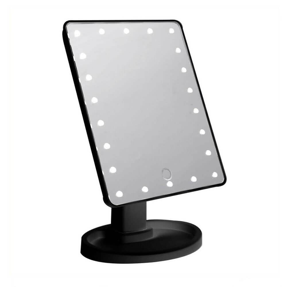 Miroir de bureau sur pied à écran tactile 22 LED