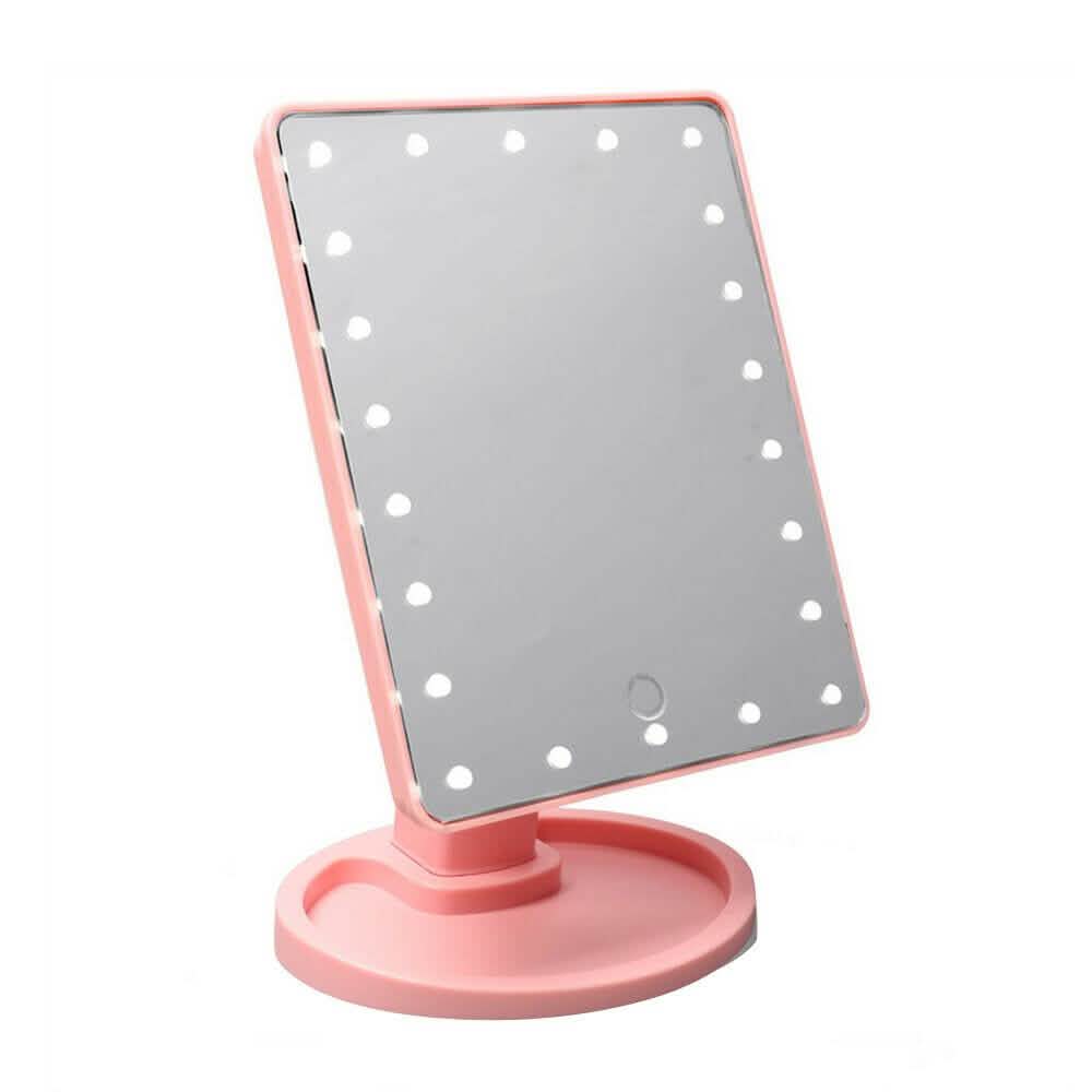 Miroir de bureau sur pied à écran tactile 22 LED