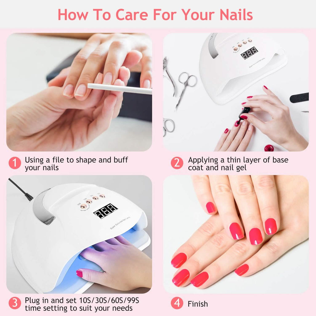 Lampe à ongles UV LED 220W, sèche-vernis gel