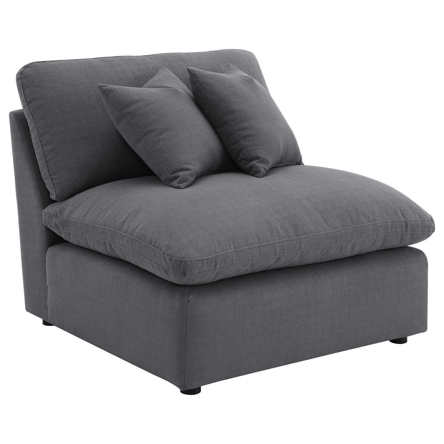 Charcoal 6-Piece Upholstered Modular Sectional Sofa