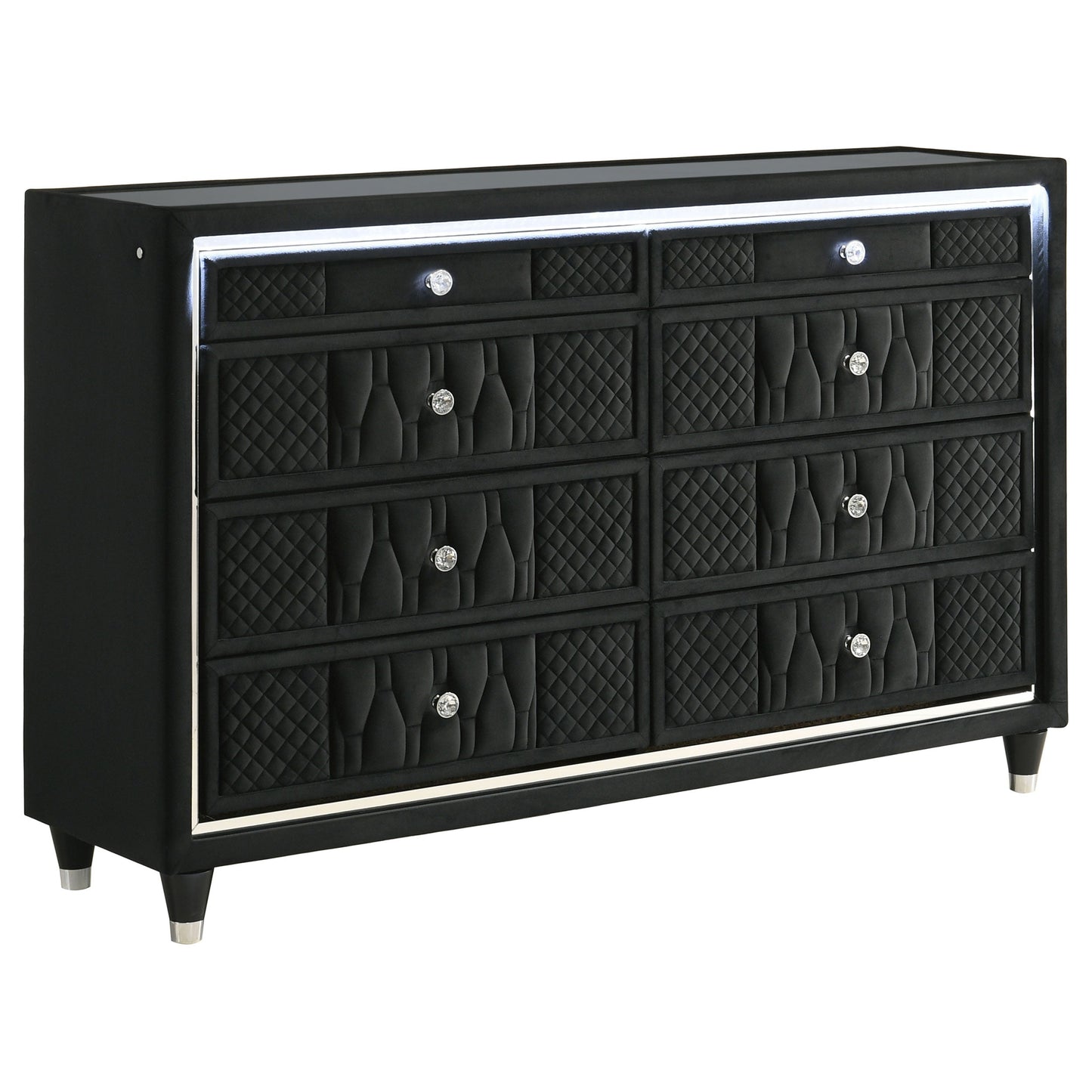 Lorient 4-piece Eastern King Bedroom Set Black