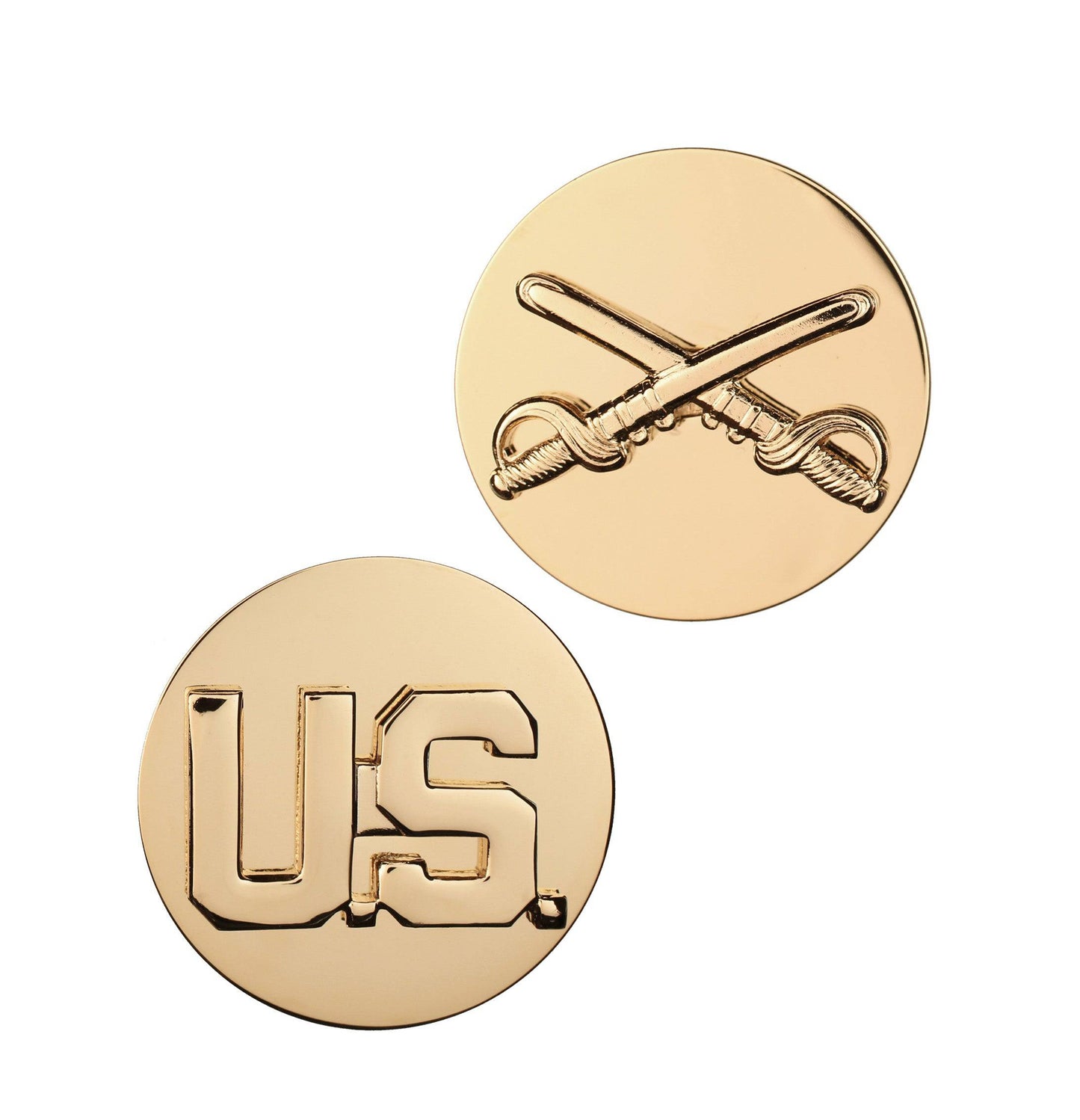 U.S. Army Enlisted Cavalry & U.S. STA-BRITE® Pin-on (pair)