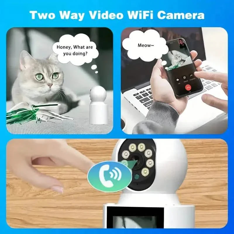 2-Pack: 2K Indoor Security Camera | 2-Way Audio & Video Call + Night Vision