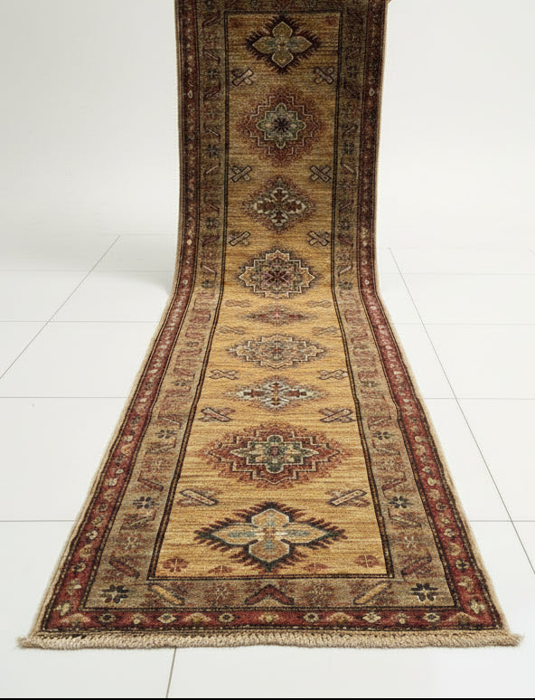 Hand-Knotted Sultanabad 100% Wool Rug Runner, 2' 1" x 7' 7"