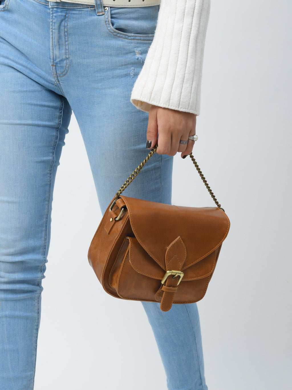 The Molina Satchel- Tan Brown