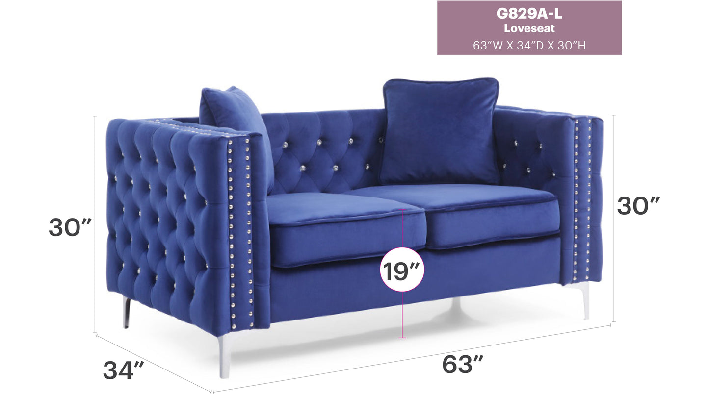 Chic Contemporary Loveseat