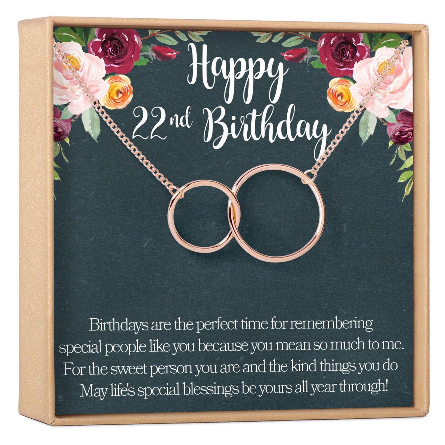 22nd Birthday Necklace