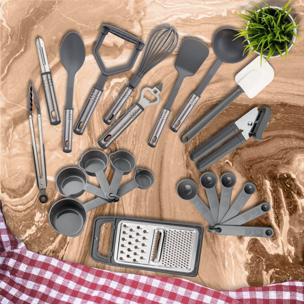 Ensemble de 23 pièces : Ustensiles de cuisine