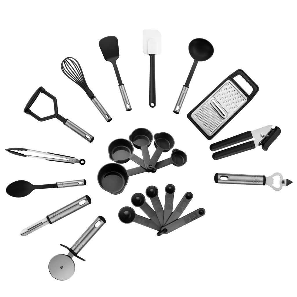Ensemble de 23 pièces : Ustensiles de cuisine