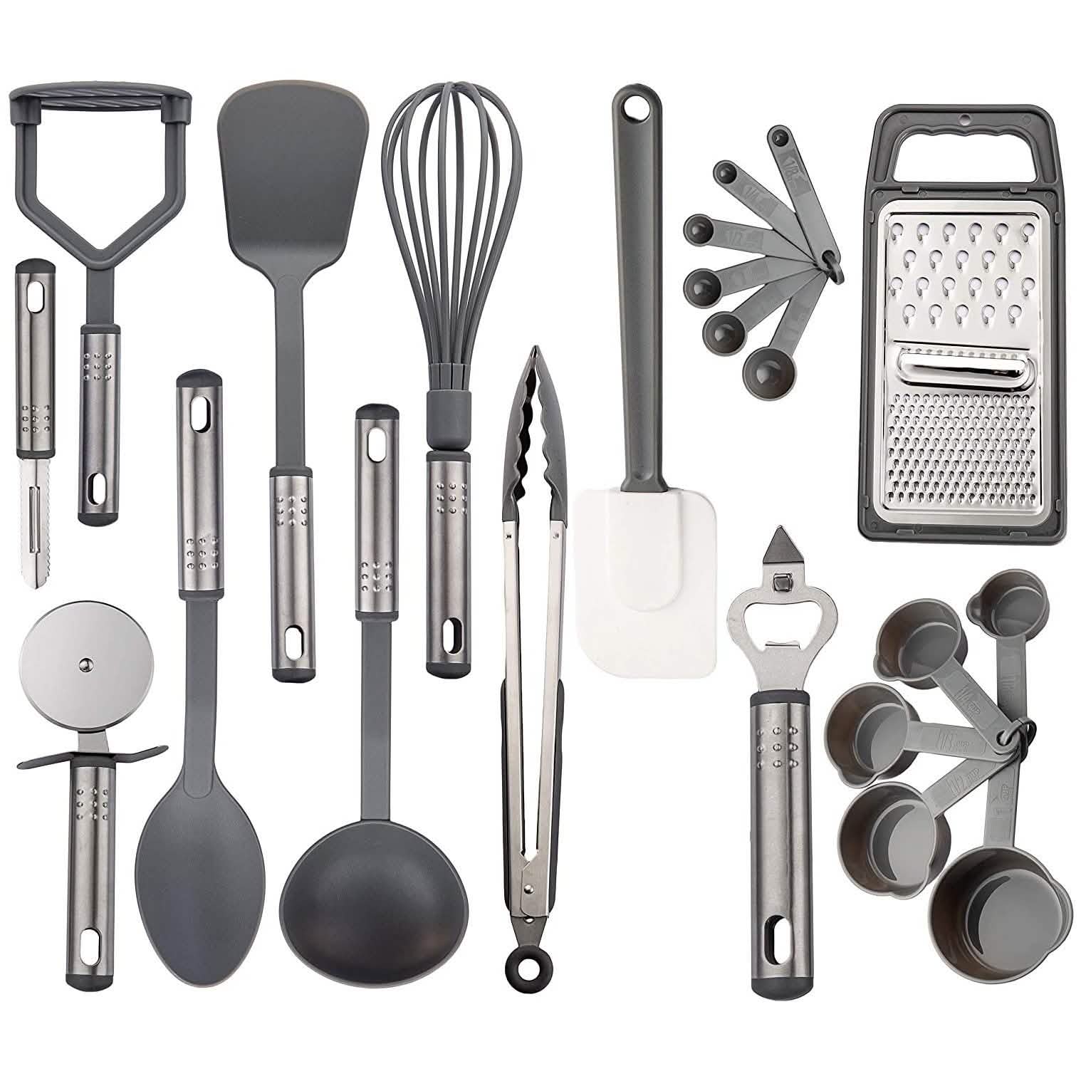 23 pièces : Ensemble d'ustensiles de cuisine