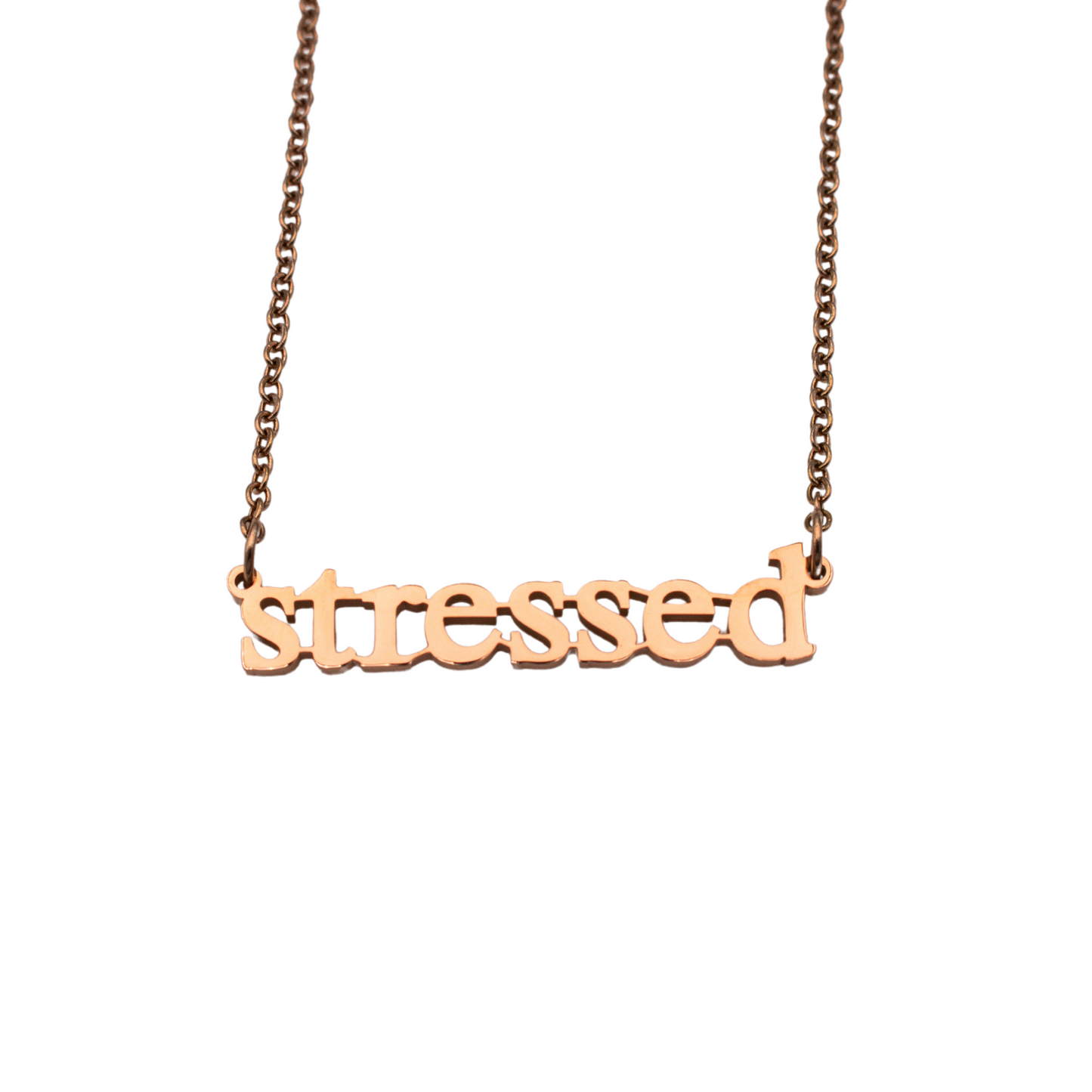 Stressed Cutout Necklace