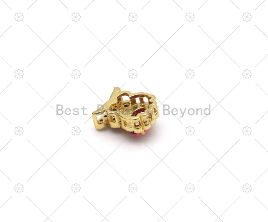 CZ Micro Pave Night Owl Pendant, Sku#LK535