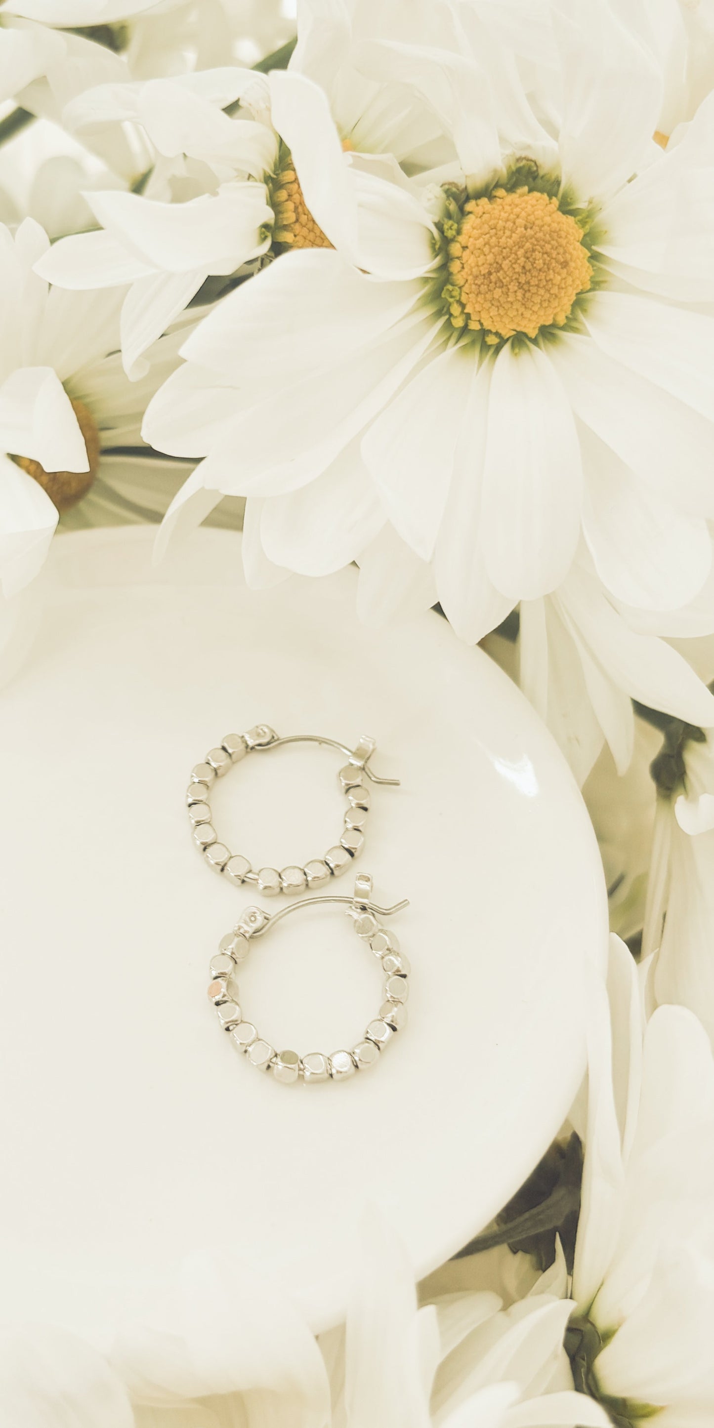 Beautiful Gold or Silver Glimmer Hoop Earrings