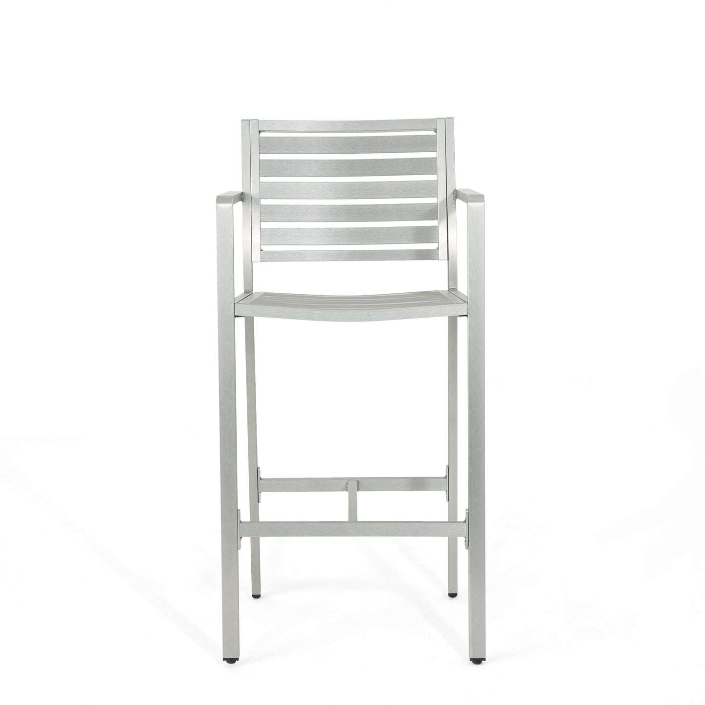 Outdoor 29.50" Barstools with Rust-Proof Aluminum Frame, Set of 2