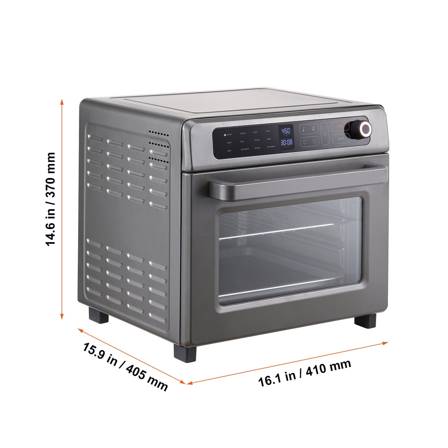 12-IN-1 Air Fryer Toaster Oven, 25L Convection Oven