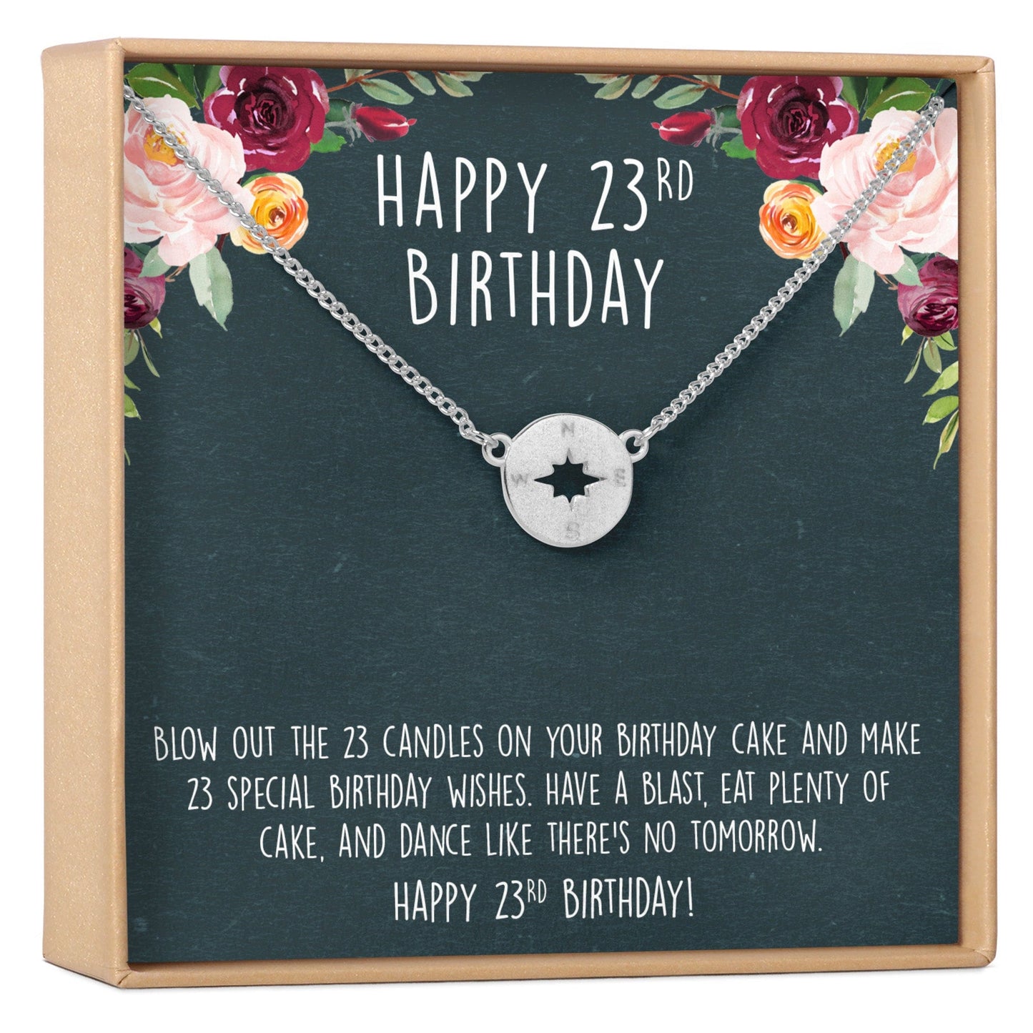 23rd Birthday Necklace, Multiple Styles