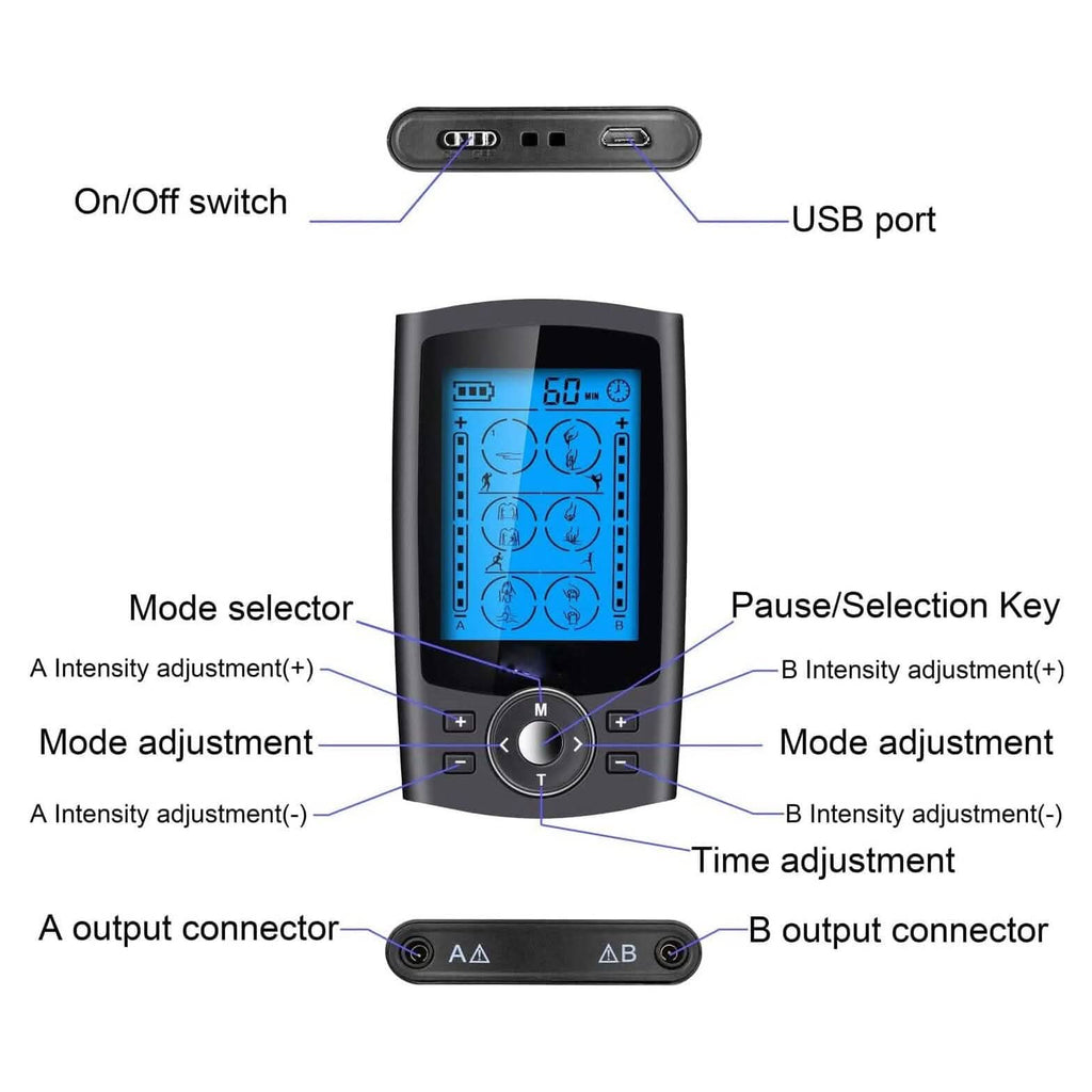 24 Modes Muscle Stimulator for Pain Relief Therapy