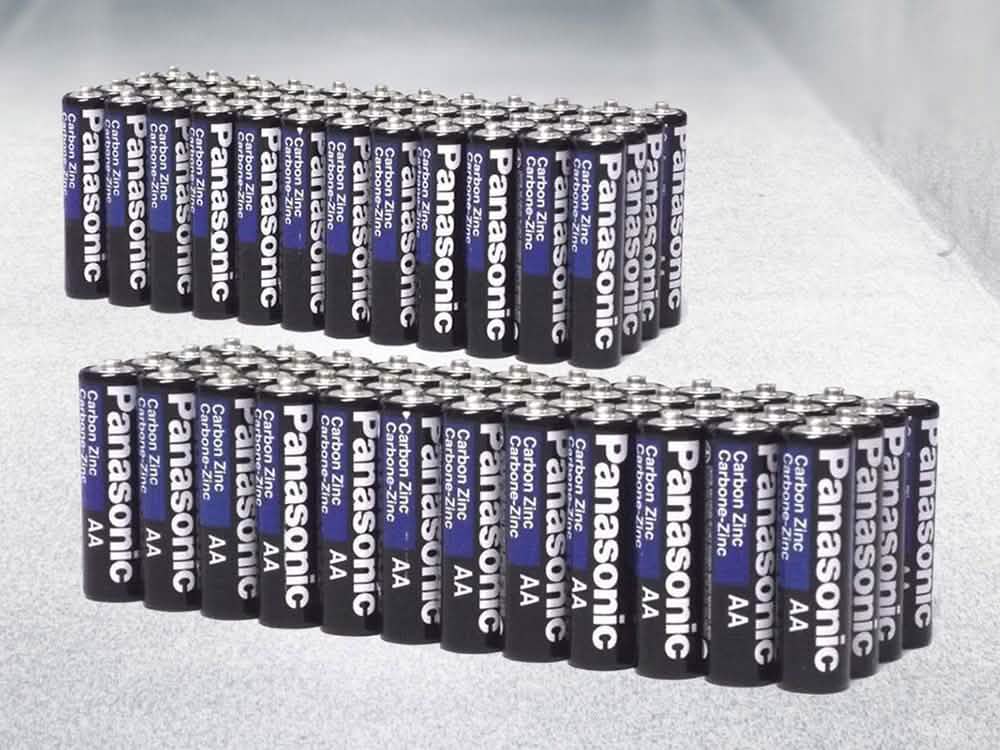 24 or 48 Pack: Panasonic AAA or AA Carbon Zinc Batteries