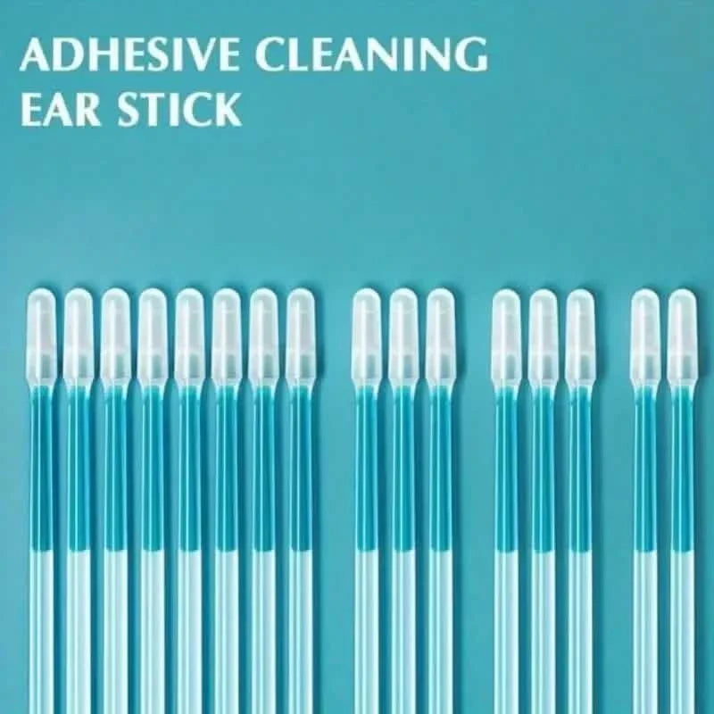 24-Pack: Soft Silicone Disposable Adhesive Ear Cleaning Sticks